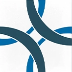 Blue and white cement tiles
